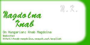 magdolna knab business card